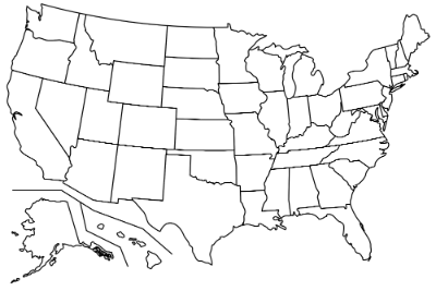 outline of the us map Us Map Outline Web Rcac outline of the us map
